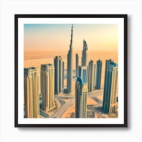 Dubai Skyline 4 Art Print