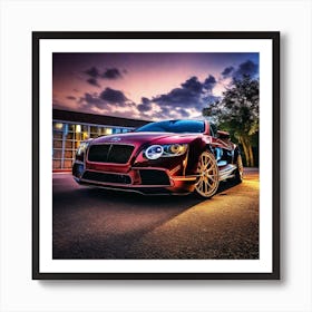 Bentley Continental Gt Art Print