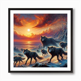 Wolf Pack 1 Art Print