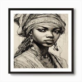 African Woman Art Print