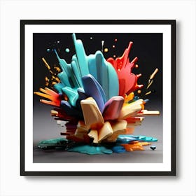 Abstract Painting 8 Art Print