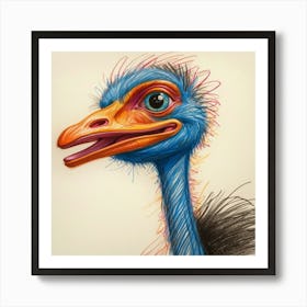 Ostrich 6 Art Print