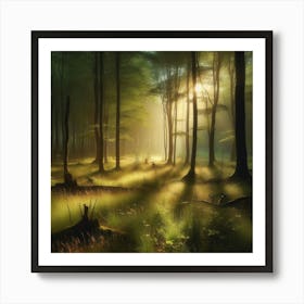 Dark Forest Art Print