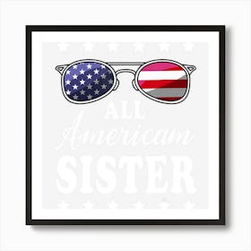 All American Sister 4th Of July Family Art Print