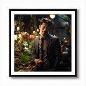 Man In A Suit 1 Art Print