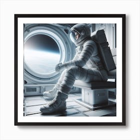 Astronaut In Space 7 Art Print