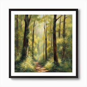 Path In The Woods Art Print