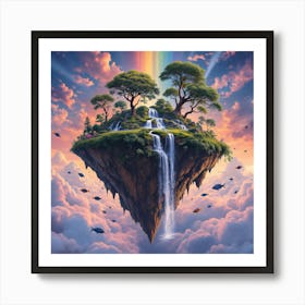 Rainbow Island Art Print