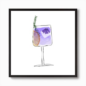 Elderflower Gin 1 Art Print