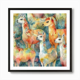 Llamas 1 Art Print