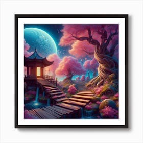 Chinese Garden Art Print