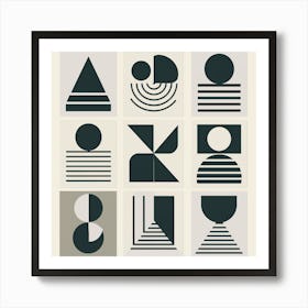 Geometric Shapes Art Print