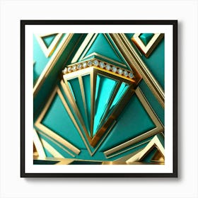 Emerald design Art Print