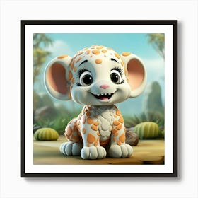 Cute Cheetah 4 Art Print