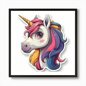 Unicorn Sticker 37 Art Print