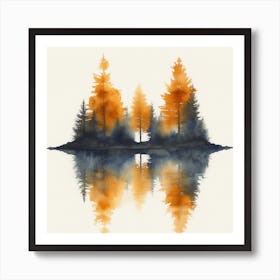 Lena1987 Secluded Alpine Lake 1 Art Print