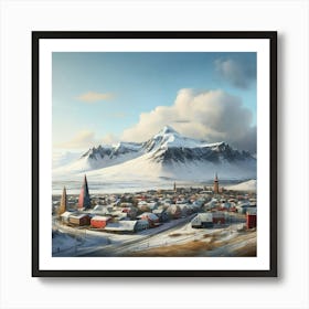 Iceland City Art Print 3 Art Print