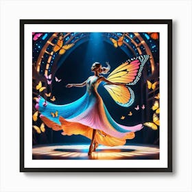 Butterfly Dancer Art Print