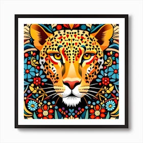 Leopard Head 1 Art Print