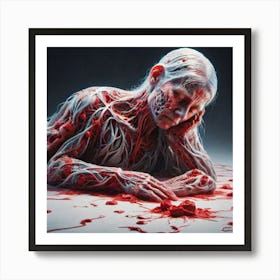 Blood And Flesh 4 Art Print
