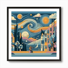 Starry Night 2 Art Print