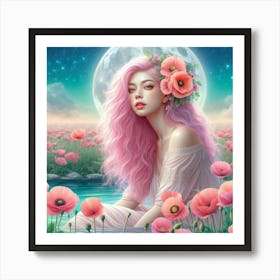 Pink Poppies 1 Art Print