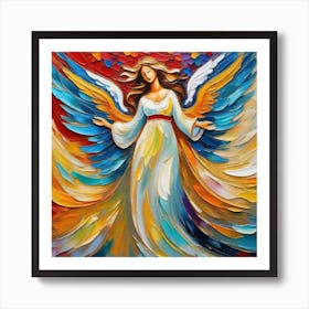 Angel Painting 2 Art Print