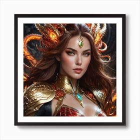 Demon Goddess hikff Art Print