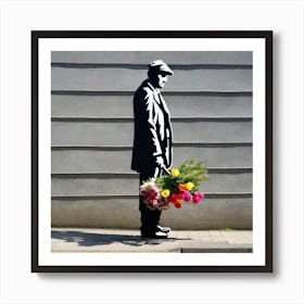 Flowers By Banksy Art Print