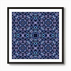 Abstract geometrical pattern with hand drawn decorative elements 7 Art Print