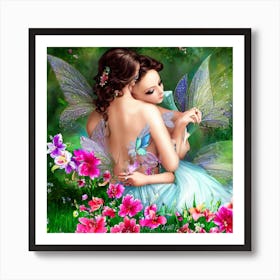 Beautiful fairy Art Print