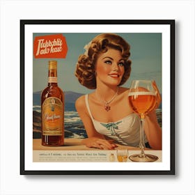 Default Vintage And Retro Alcohol Advertising Aesthetic 1 Art Print