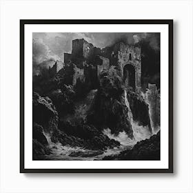 Castle On The Cliffs Art Print