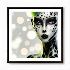 Cheetah Girl Art Print