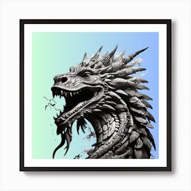 Dragon Head 1 Art Print