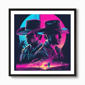 Cowboys And Cowgirls 1 Art Print