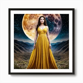 Beautiful Woman Art Print