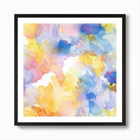 Watercolor Flowers 4 Art Print