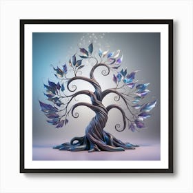 Leonardo Phoenix A Whimsical Intricately Detailed Tree With A 3 Art Print