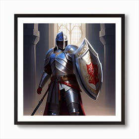 Knight In Armor Art Print