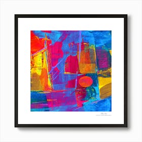 Contemporary art, modern art, mixing colors together, hope, renewal, strength, activity, vitality. American style.78 Art Print