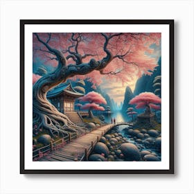 Asian Garden Art Print