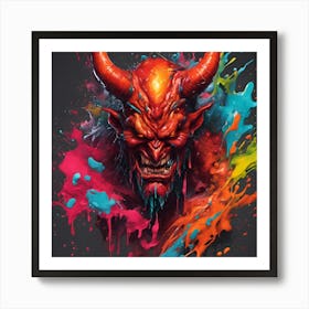 Devil Painting Art Print