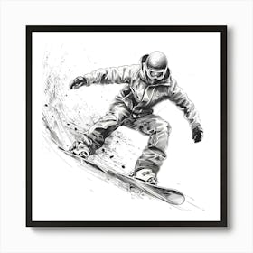 Snowboarder Art Print