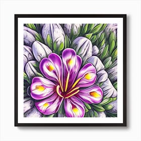 Alstroemeria Flowers 9 Art Print