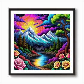 Rainbow In The Sky 3 Art Print