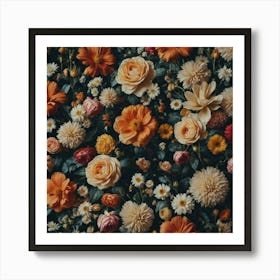 Floral Wallpaper Art Print