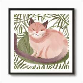 Cat In The Jungle Art Print