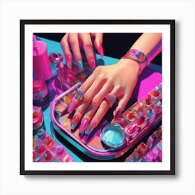 Nails Art Art Print