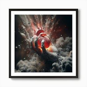 Heart Of Fire 8 Art Print